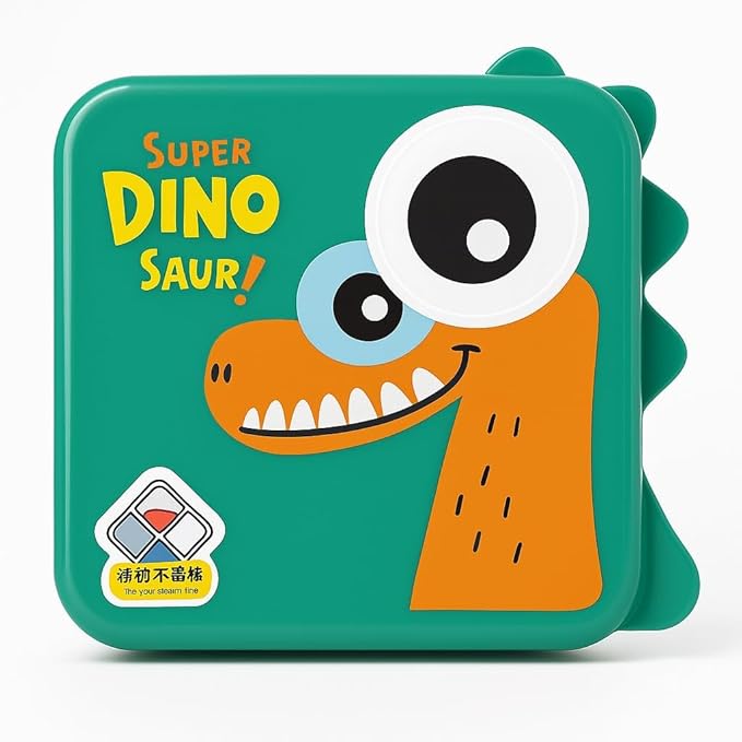 Kids Dinosaur Lunch Box | Leakproof Bento Lunch Box for School & Travel
