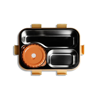 Kids Stainless Steel Bento Lunch Box | Leakproof Compartment Lunch Box for School