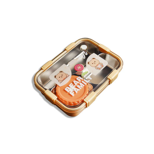 Kids Stainless Steel Bento Lunch Box | Leakproof Compartment Lunch Box for School
