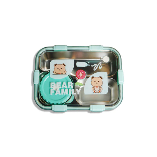 Kids Stainless Steel Bento Lunch Box | Leakproof Compartment Lunch Box for School