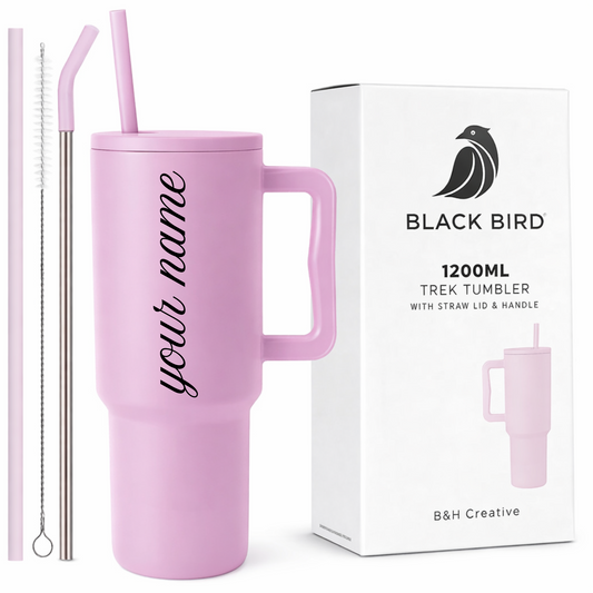 Custom Name Tumbler | 1200ml Leakproof Stainless Steel Cup