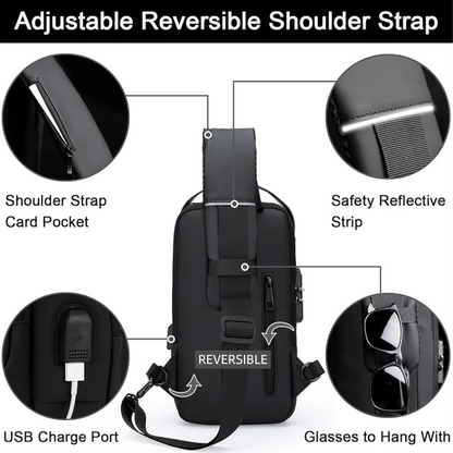 UrbanLock Anti-Theft Sling Backpack | Secure Travel | Crossbody Bag anti-theft-sling-backpack-lock