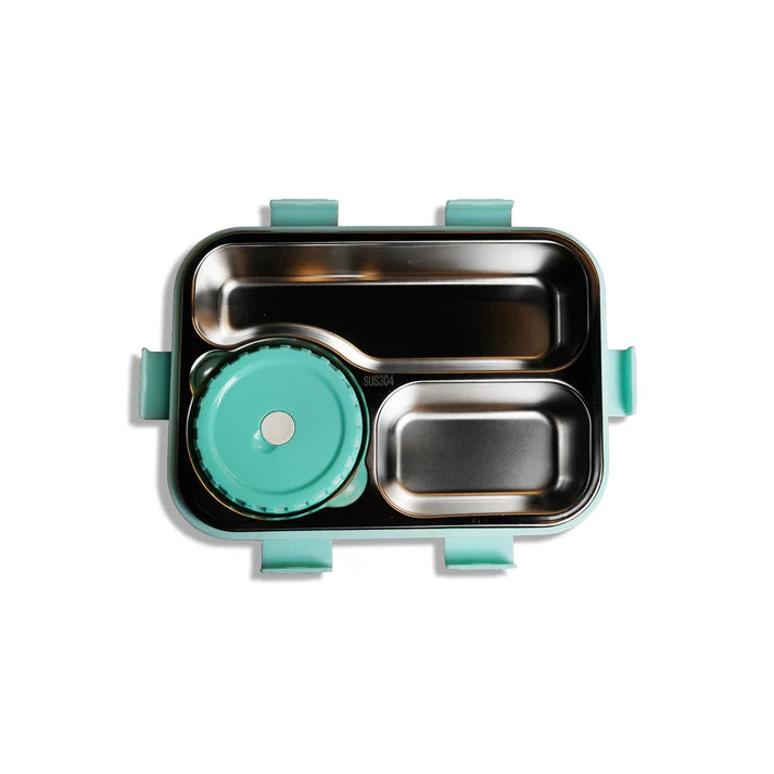 Kids Stainless Steel Bento Lunch Box | Leakproof Compartment Lunch Box for School