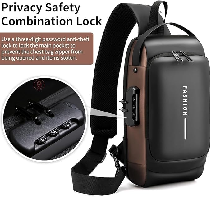 UrbanLock Anti-Theft Sling Backpack | Secure Travel | Crossbody Bag anti-theft-sling-backpack-lock