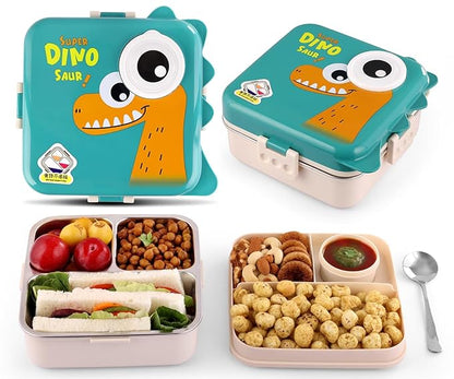 Kids Dinosaur Lunch Box | Leakproof Bento Lunch Box for School & Travel