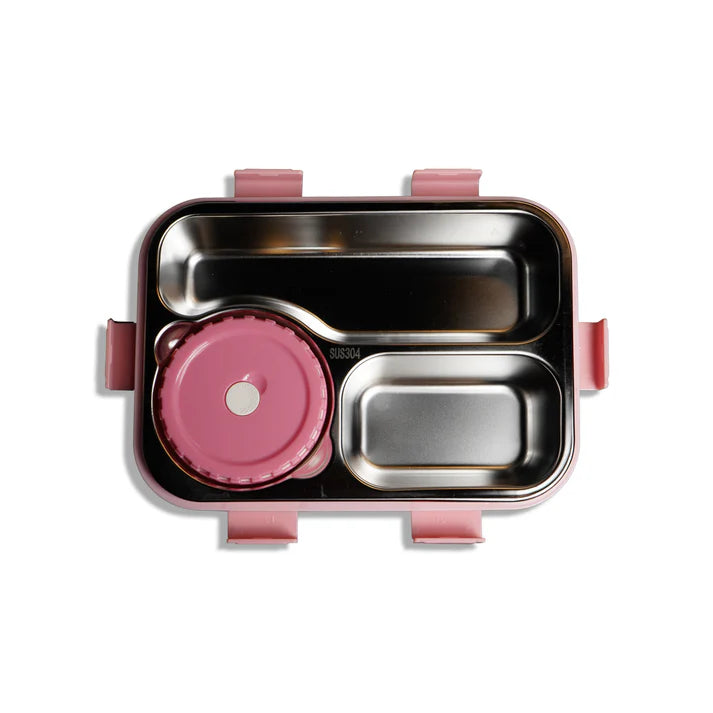 Kids Stainless Steel Bento Lunch Box | Leakproof Compartment Lunch Box for School