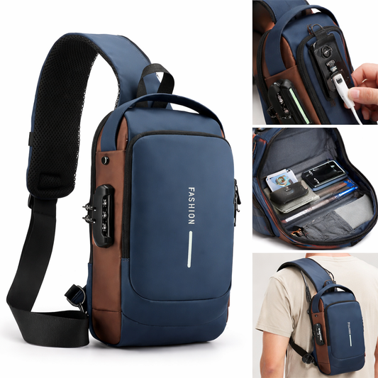 UrbanLock Anti-Theft Sling Backpack | Secure Travel | Crossbody Bag anti-theft-sling-backpack-lock